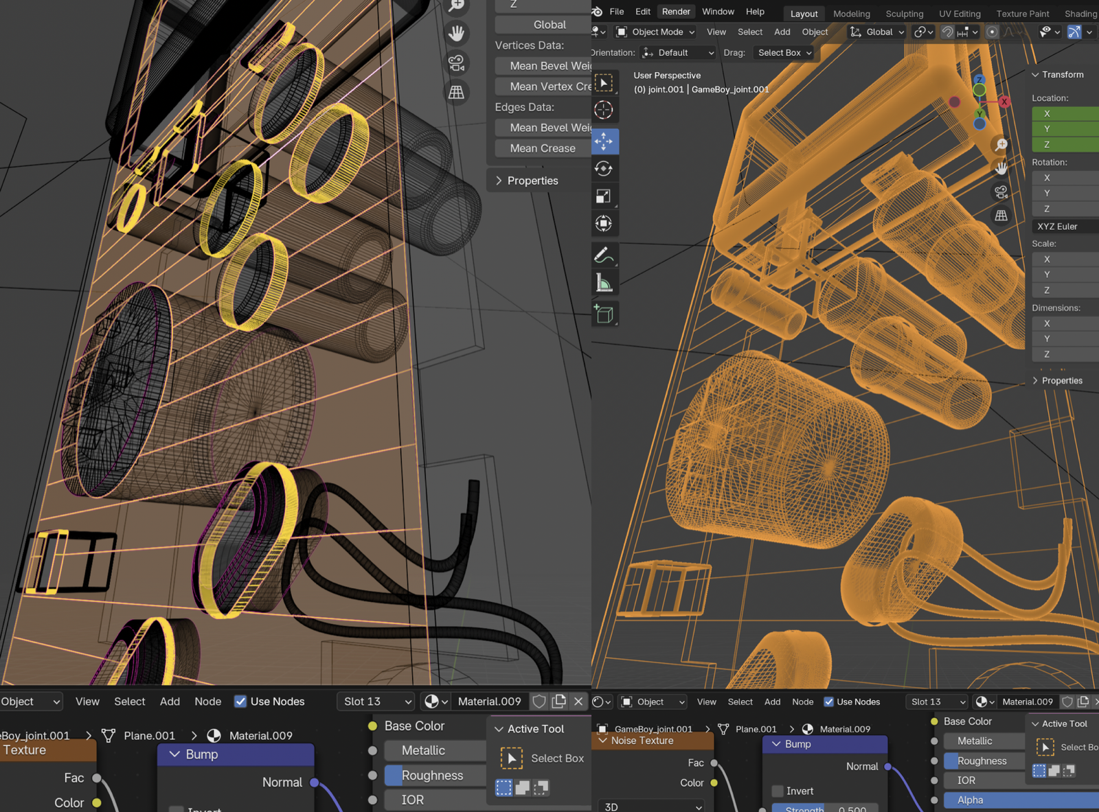 3D design: Gameboy — behind the scenes