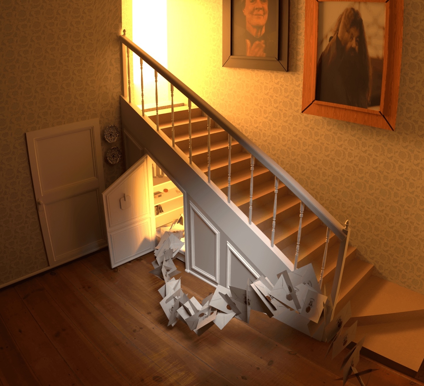 Magic 3D: Cupboard under the stairs — b2