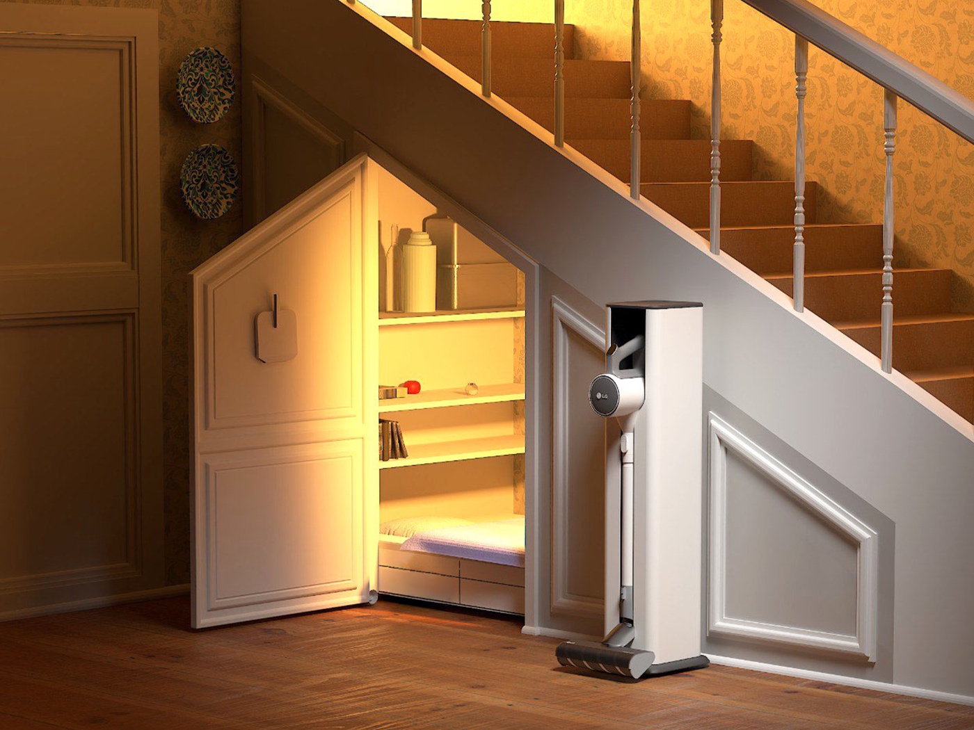 Magic 3D: Cupboard under the stairs