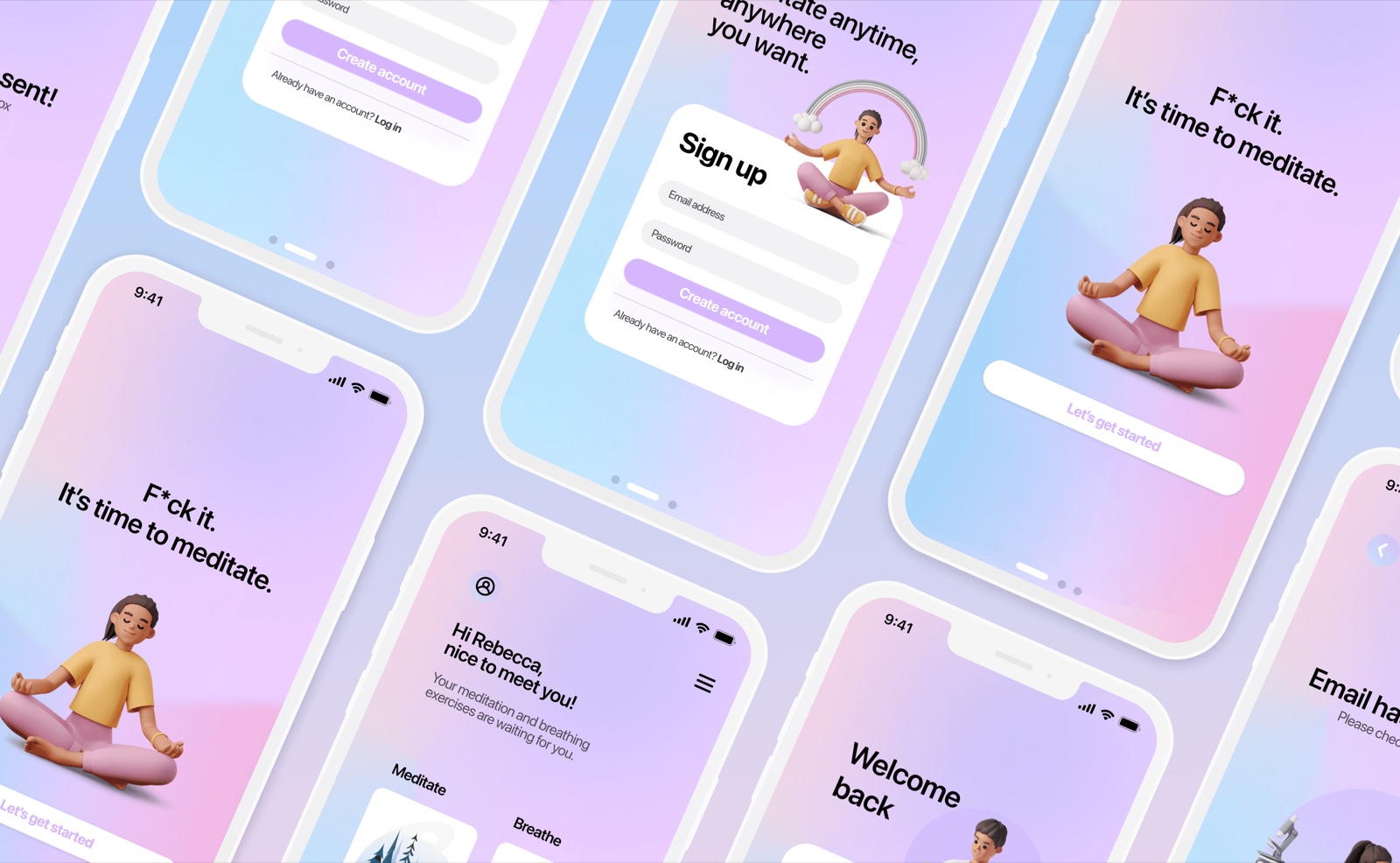 UX/UI: Meditation App — b0